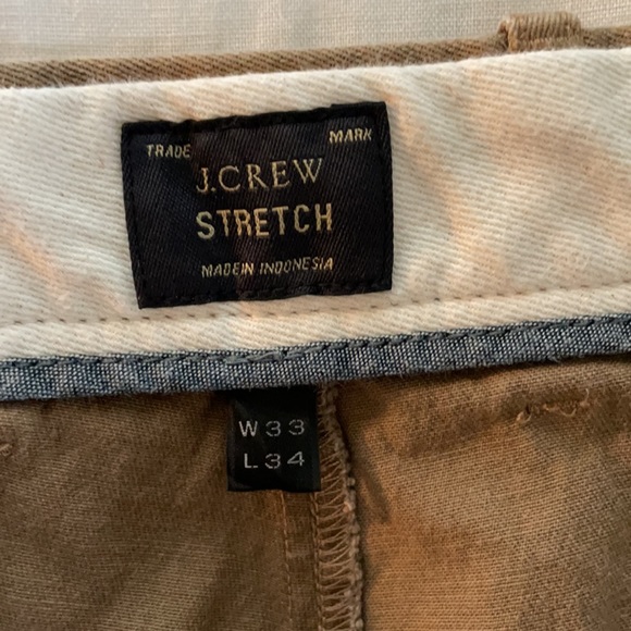 J. Crew Stretch Relaxed Khakis 33x34 - Picture 8 of 11